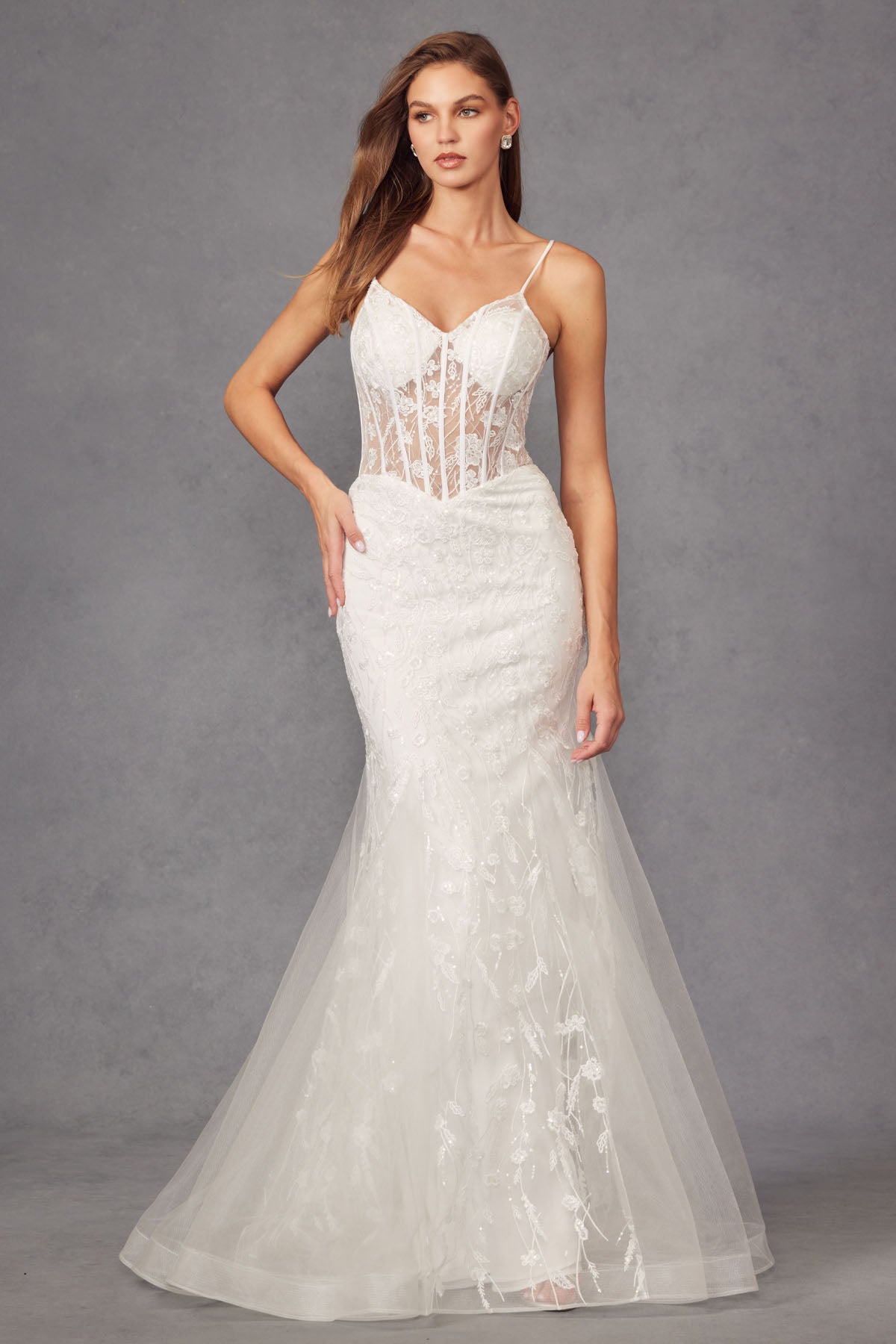 Elegant Lace Corset Prom Dress_JU 2441SW