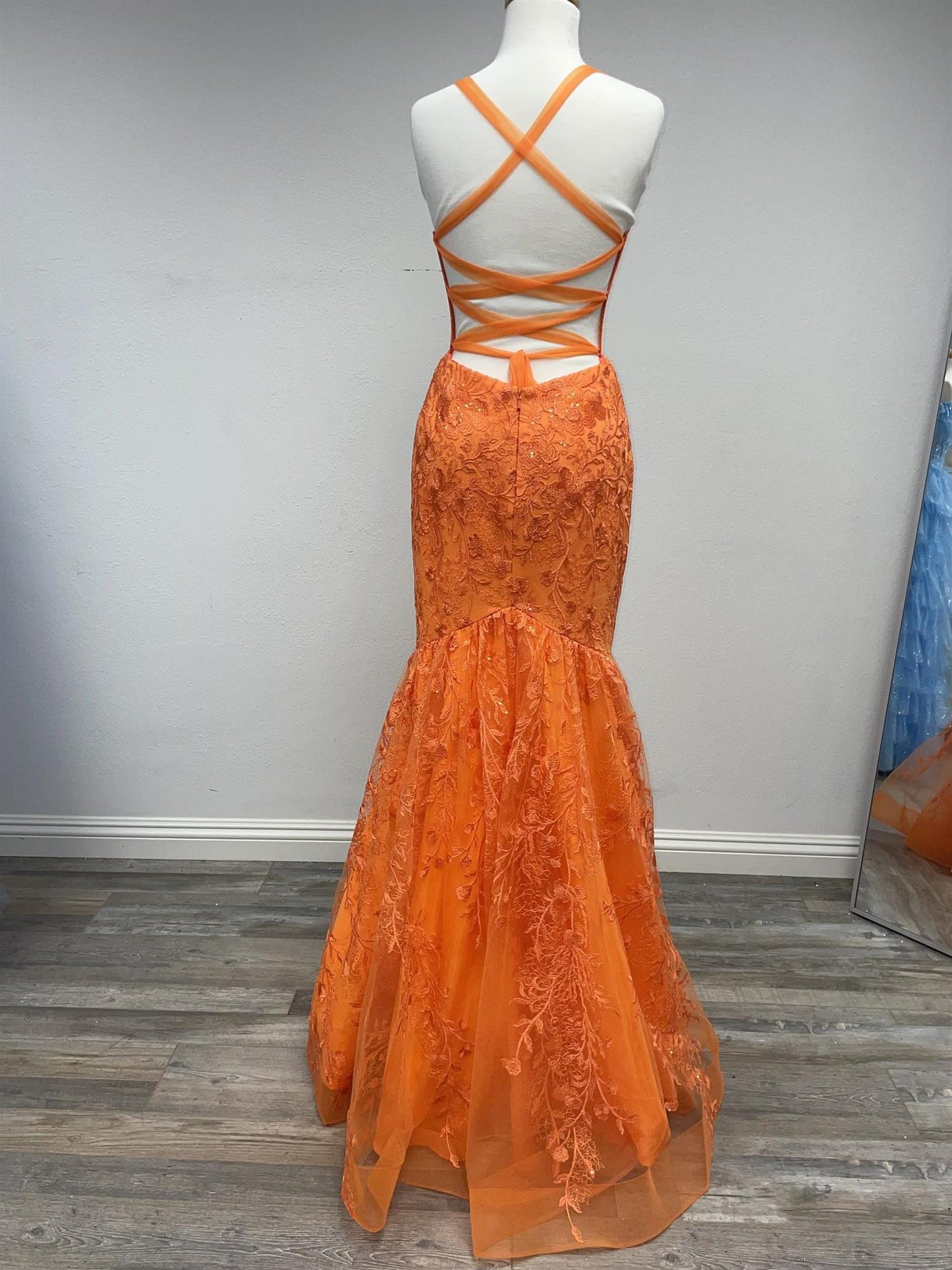 Elegant Lace Mermaid Prom Dress_NX T1339