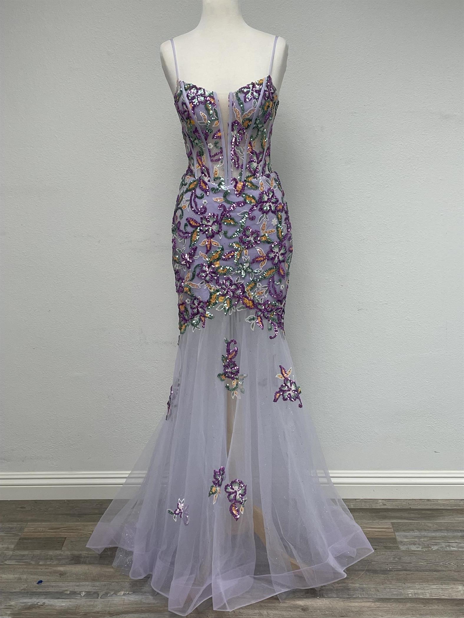 Embroidered Floral Prom Dress Elegance_NX D1356 Embroidered Floral Prom Dress Elegance_NX D1356