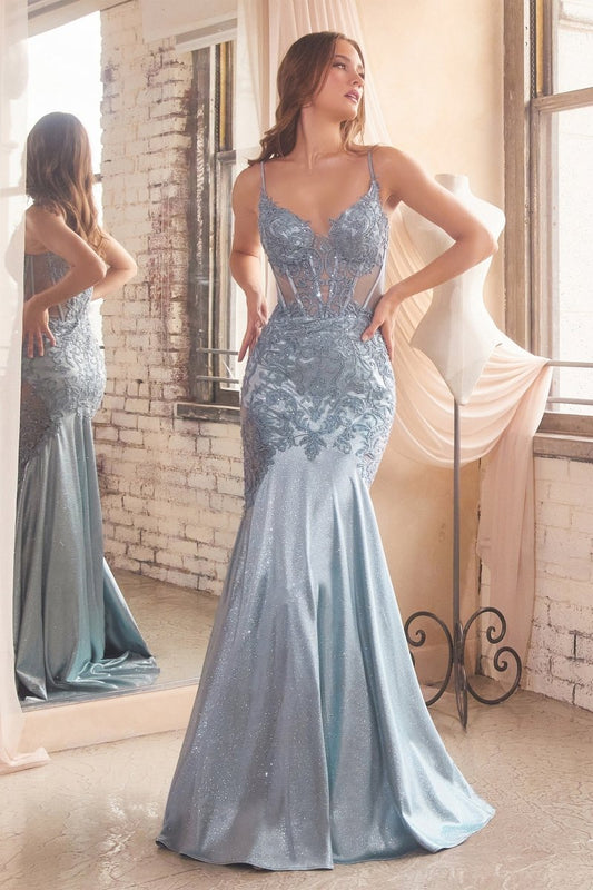 Elegant Lace Mermaid Prom Dress_LD CDS470